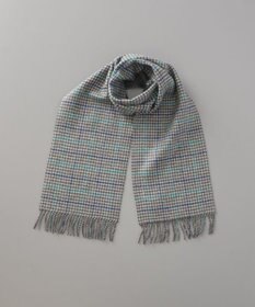 AURORA 【 LANVIN COLLECTION（ランバン コレクション） 】カシミヤ100％リバーシブルチェックマフラー(WASH)