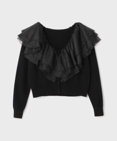 GRACE CONTINENTAL フリルニットカーディガン