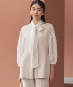 組曲 L 【KUMIKYOKU NAVY】コンフォータブルドレープ ジレ