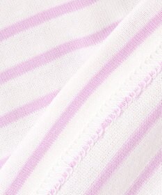 ANY KIDS 袖スカラップ ボーダーTシャツ