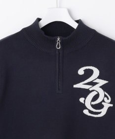 23区GOLF 【MEN】ロゴグラフィックもちもちニット