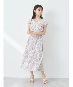 earth music&ecology フラワーフレアワンピース
