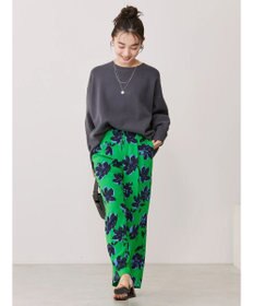 AMERICAN HOLIC ラウンドスウェットライクニットプルオーバー