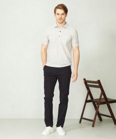 JOSEPH ABBOUD 【吸水速乾/軽量】リネンTOPピケ ポロシャツ