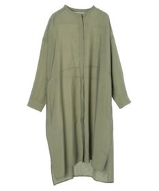 AMERICAN HOLIC 接触冷感バンドカラー切替シャツワンピース