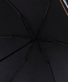 MOONBAT ランバン オン ブルー (LANVIN en Blue) 折りたたみ傘 サテンプリント ロゴアーチ