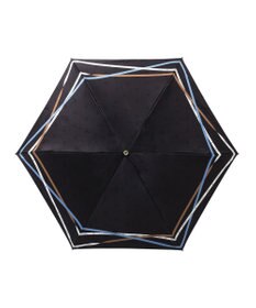 MOONBAT ランバン オン ブルー (LANVIN en Blue) 折りたたみ傘 サテンプリント ロゴアーチ