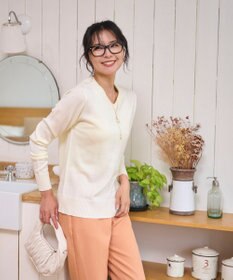 WEGO 【WEB限定/2025年秋冬新作/洗濯OK/毛玉レス/MLXLサイズ展開/オフィス/カジュアル】ベーシックニットセーター