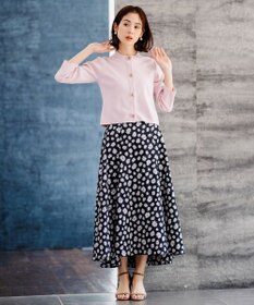 組曲 【組曲×setsuko sagittaire】ストレッチプリントスカート