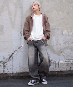 WEGO チェーン付きバルーンデニムパンツ