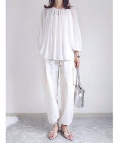 Green Parks AnriettMusee ボリュームシアーブラウス