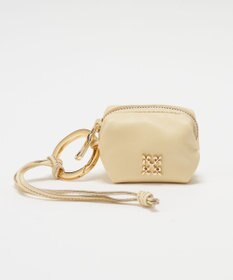 russet カラビナ付き レザーミニポーチ型チャーム(Z-220)