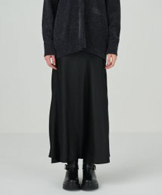 GRACE CONTINENTAL サテンストレッチイージースカート