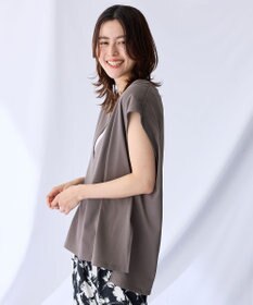 ANY L 【洗濯機可/接触冷感/UVカット】Ｖネックチュニック