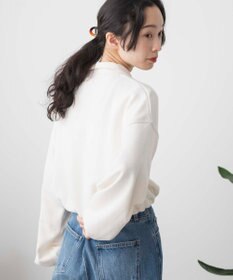 WEGO 【新色追加】ドロストデザインハーフZIPスウェット