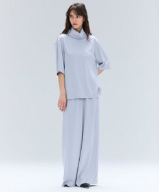 BEIGE， 【洗える・Precious 11月号掲載】LLOYD / ハンマーサテンロールカラー半袖ブラウス