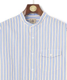 J.PRESS MEN 【SOMELOS】マルチストライプ バンドカラーシャツ