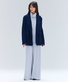 BEIGE， 【洗える・Precious 11月号掲載】LLOYD / ハンマーサテンロールカラー半袖ブラウス