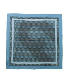 MOONBAT FURLA モノグラム柄シルク100%スカーフ 65×65cm