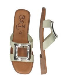 INTER-CHAUSSURES 【Oh my Sandals】メタルバックルフラットサンダル