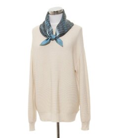 MOONBAT FURLA モノグラム柄シルク100%スカーフ 65×65cm