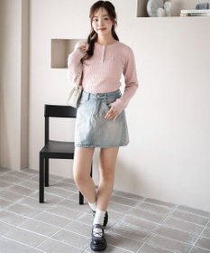 WEGO 【WEB限定/25年秋冬新作】別注USPOLOヘンリーネックニットPO