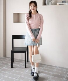 WEGO 【WEB限定/25年秋冬新作】別注USPOLOヘンリーネックニットPO