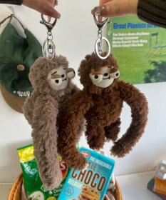 WEGO でかおめめなまけものぬいぐるみキーホルダー