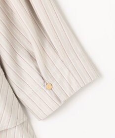 J.PRESS LADIES ストライプジャージー バックペプラム カットソー