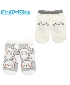 Mother garden しろたん スニーカー丈ソックス 2足セット 《顔ぼん・いっぱいいるよ》 13～16cm/17～20cm