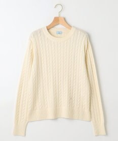 組曲 カシミヤブレンドバルキーケーブル ニット