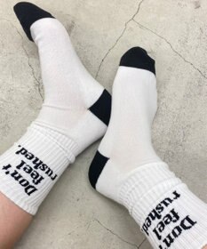 WEGO カラーロゴリブソックス