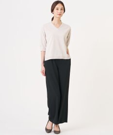 J.PRESS LADIES L 【2WAY・シーンレスに活躍】SCARF KNIT Vネック ニット