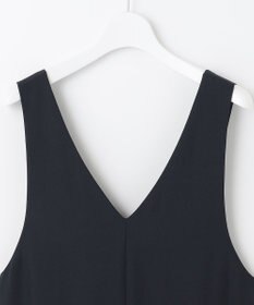 J.PRESS LADIES L 【洗える・イージーケア・UVカット・接触冷感】 ストレッチバックサテンジョーゼット ジャンパースカート