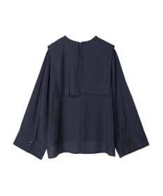 Green Parks Ｂ．レーヨン混スクエアカラーブラウス