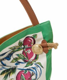 TOPKAPI 【TREASURE TOPKAPI】【アーカイブ】マイルドサテン スカーフ パネル柄 トートバッグ 2023