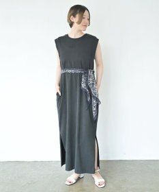 Marca ＜洗えるシルク＞【Marcaオリジナル】小枝更紗 ウォッシャブル シルクローン剣先ストール