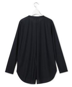 ICB L 【マシンウォッシャブル可】ライトトリコット バックスリット入り長袖プルオーバー