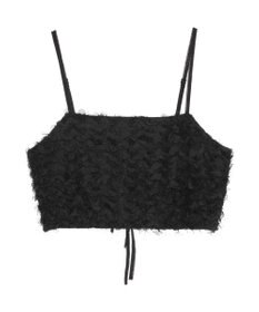 earth music&ecology フリンジミックスチュールビスチェ