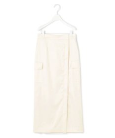 ICB 【洗える】 ハイマルチストレッチサテン スカート