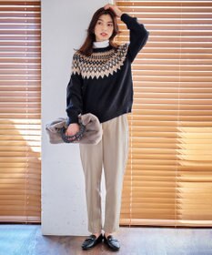 ANY 【ストレッチ/ウエストゴム】エニィーヒート テーパードパンツ