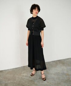 GRACE CONTINENTAL ラメシアードルマンニットカーディガン