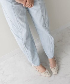 Bridget Birkin 【Bridget Birkin】フラワーカットワークラメパンプス