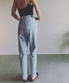 woadblue ハイライズデニムパンツ アイスブルー