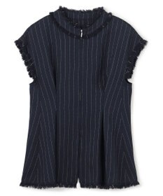 uncrave リネンライクツイル ジレブラウス