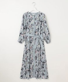 自由区 S 【WEB&一部店舗限定】ハーバルフロープリント8分袖 ワンピース