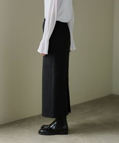 #Newans 【洗濯機可能/セットアップ】ナローシルエットエアリースカート