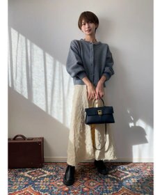 Green Parks クルーネックカーディガン