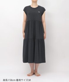 tsumori chisato SLEEP ツモリチサト ワンピース 綿混ベア天竺素材(本体) 1分袖 半袖 ロング丈 レディース UNT125/ワコール