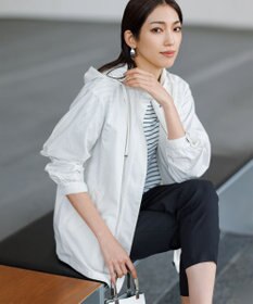 J.PRESS LADIES L 【洗える・撥水】マイクロタフタ フーデッド ショート コート